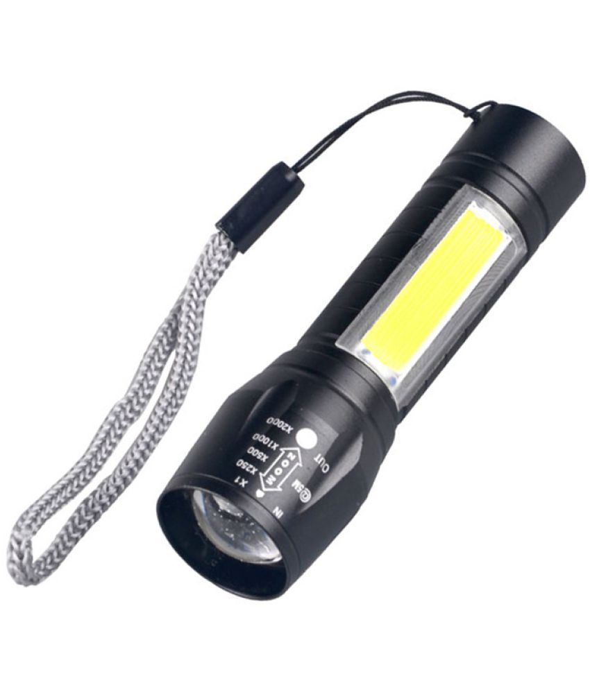     			MZ - 2W Rechargeable Flashlight Torch ( Pack of 1 )