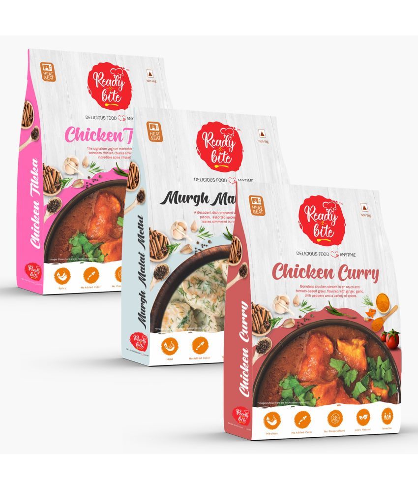     			Ready 2 Bite Just Heat & Eat Non veg   900 gm Pack of 3