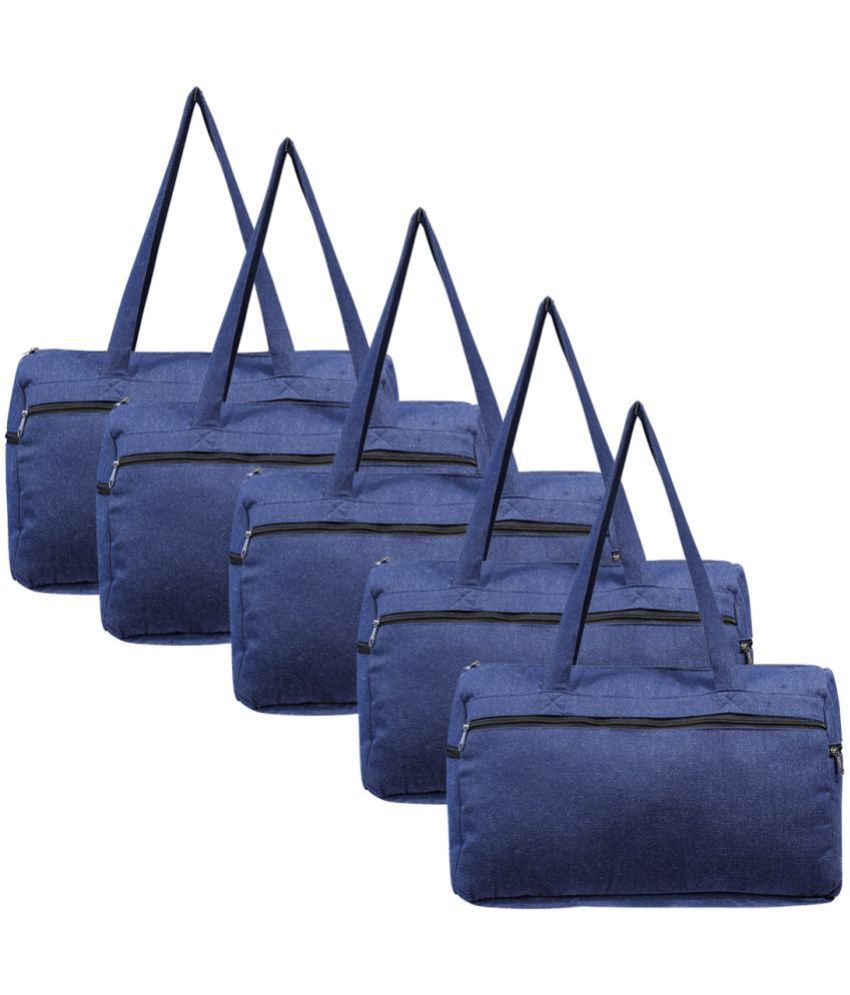     			Rich&Rich Blue Fabric Tote Bag