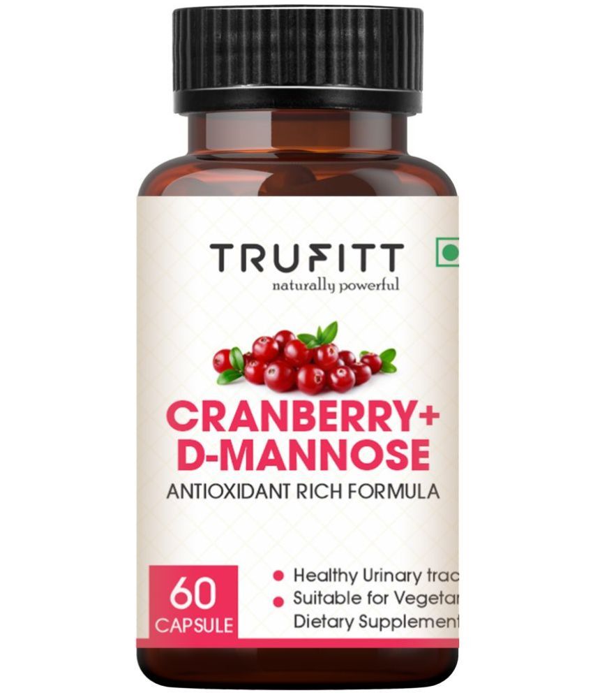     			Trufitt Nutrition Cranberry + D-Mannose Antioxidant For Kidney, Urinary Tract Health (60 No.s)