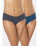 Sonari Pack of 2 Nylon Solid Women's Periods ( Multicolor ) Seamless pp