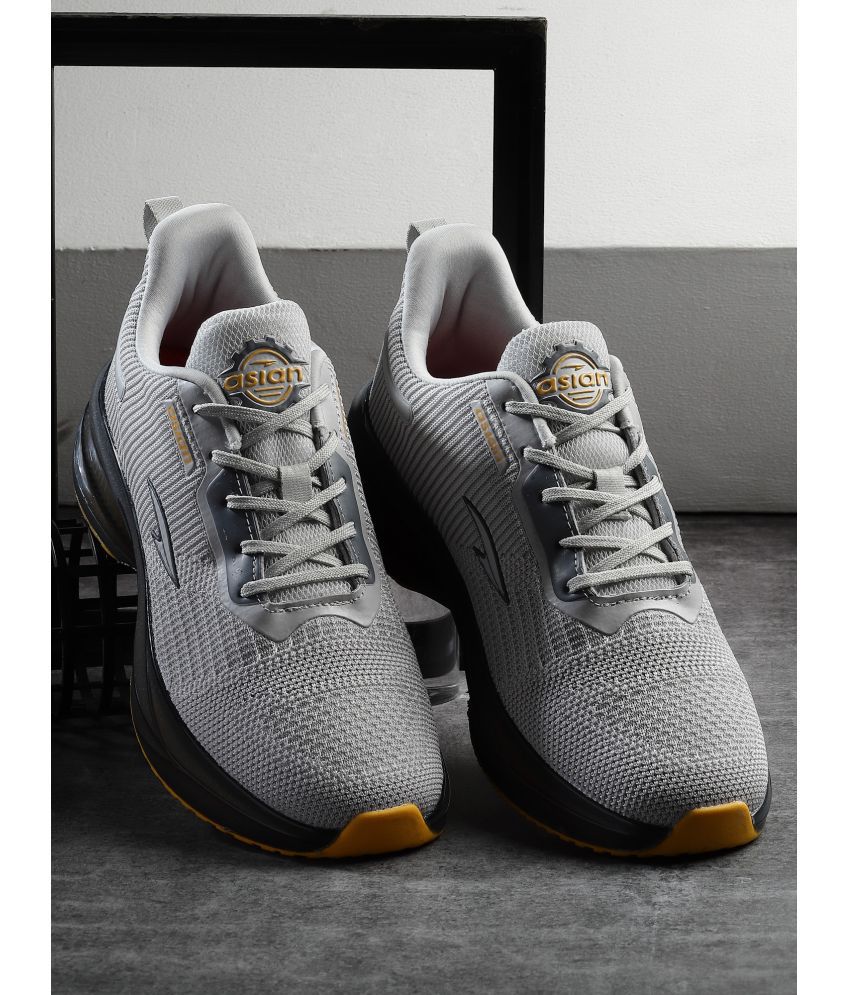     			ASIAN ULTRON-03 Light Grey Men's Sports Running Shoes