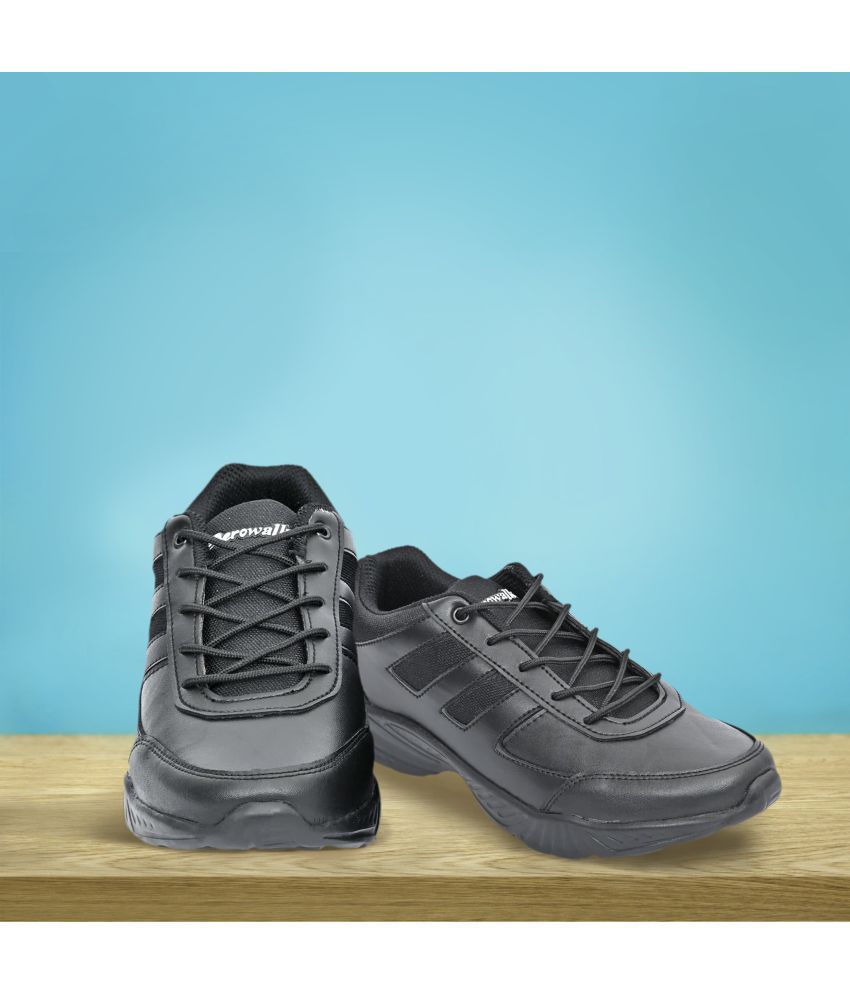     			Aerowalk - Black Boy's School Shoes ( 1 Pair )
