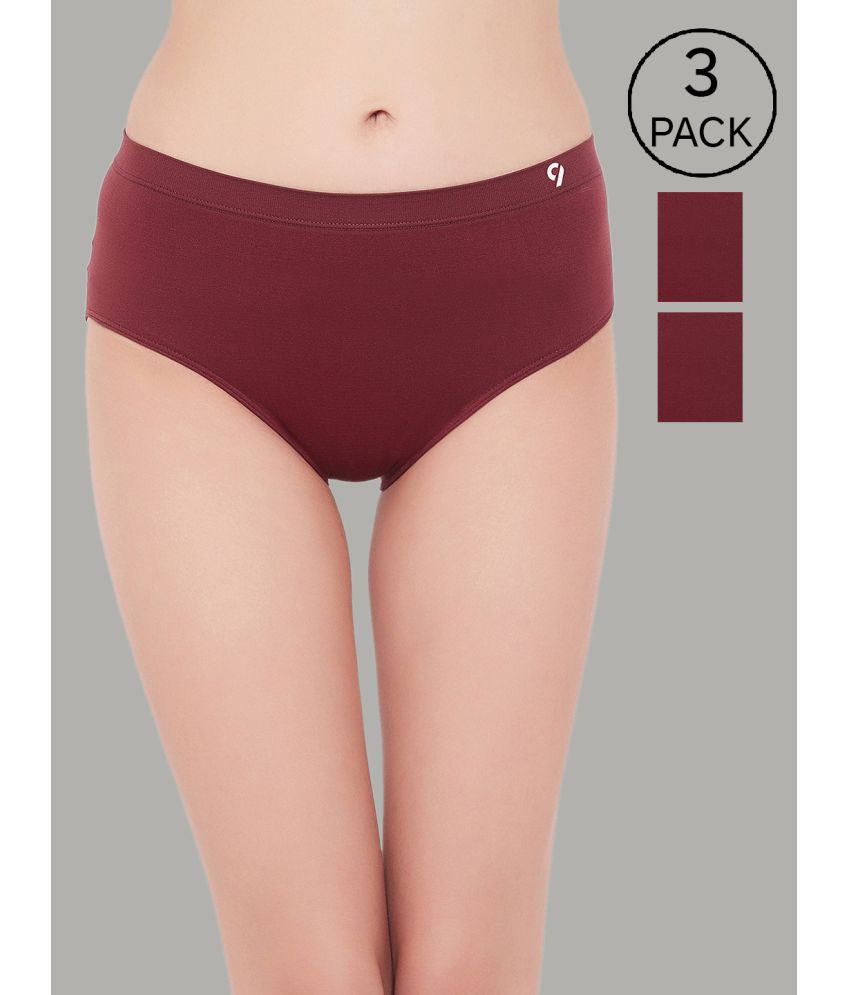     			C9 Airwear Brown Nylon Solid Women's Bikini ( Pack of 3 )