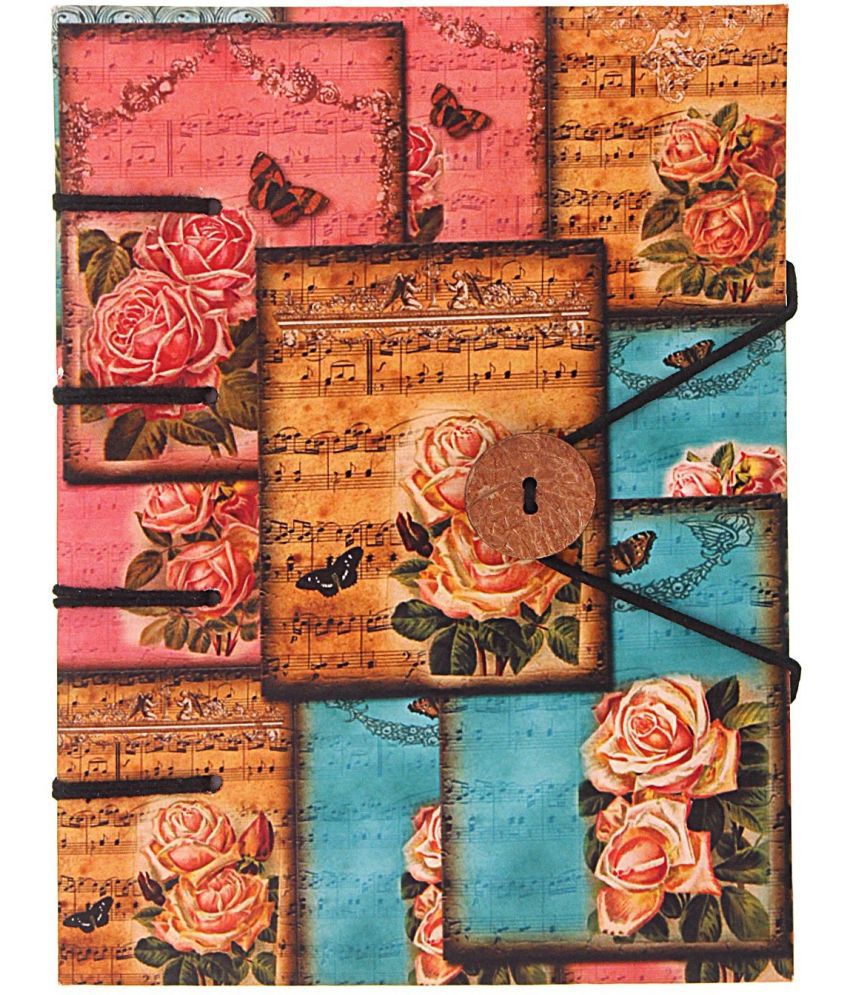     			CRAFT CLUB Floral Blocks Print In Special Binding A5 Notebook