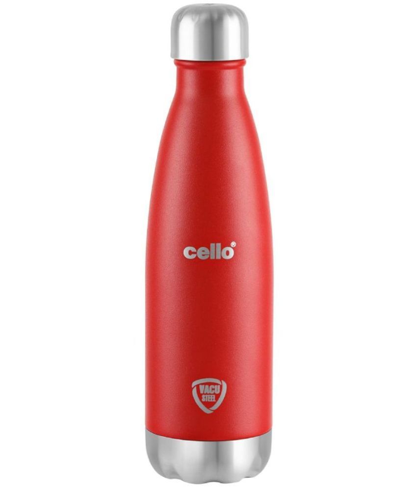     			Cello Duro Swift Vacusteel Red Steel Flask ( 500 ml )