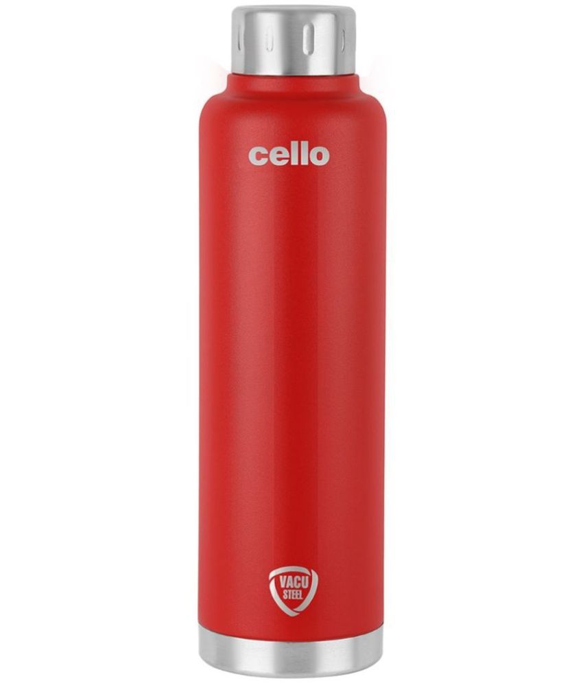     			Cello Duro Top Vacusteel Red Steel Flask ( 750 ml )
