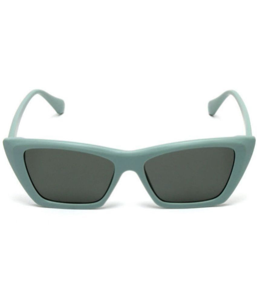     			MESPEE Green Square Sunglasses ( Pack of 1 )