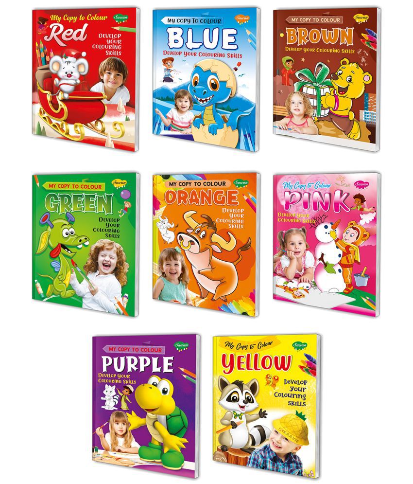     			Sawan Set Of 8 Coluring Books |Colour Me Series (Paperback, Manoj Publications Editorial Board)