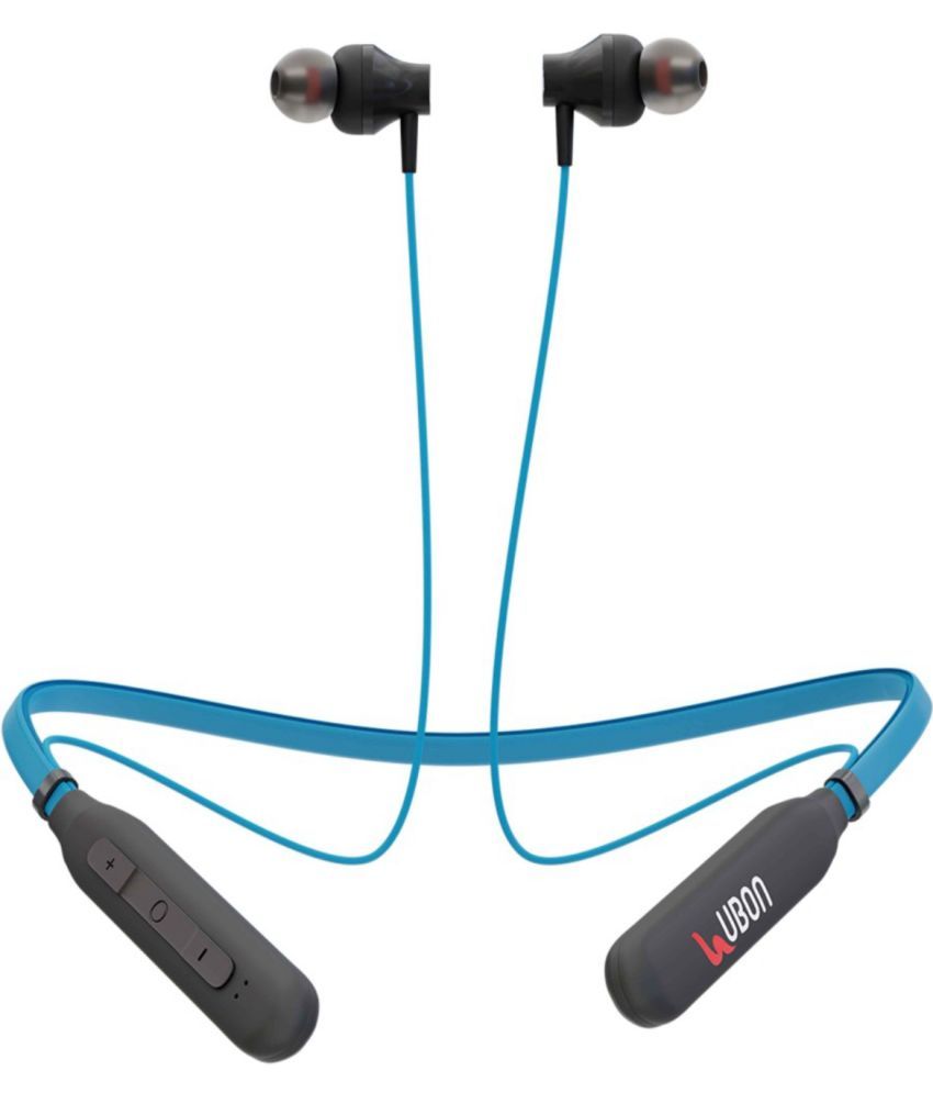     			UBON BT-5250 Bluetooth Bluetooth Neckband On Ear 20 Hours Playback Active Noise cancellation IPX4(Splash & Sweat Proof) Blue