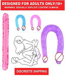 Realistic-Double-Ended-sex-Dildo-Long-Penis-G-Spot Massager-Women-Lesbian-Toy  pleasure products sexy dildos Suction dildo women sex toys for men
