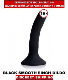 Sexual Wellness Women's Sex Toys Black Smooth Silicon 5inch Dildos For Women