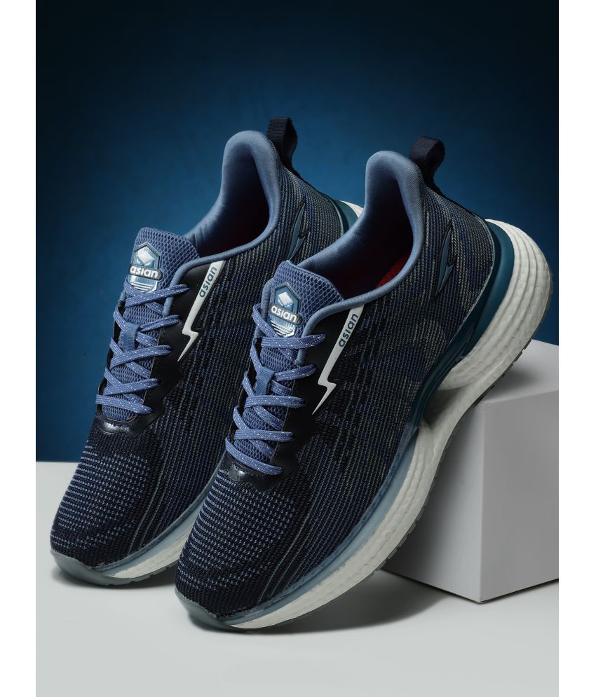     			ASIAN AIRFLOW-03 Navy Blue Men's Sports Running Shoes