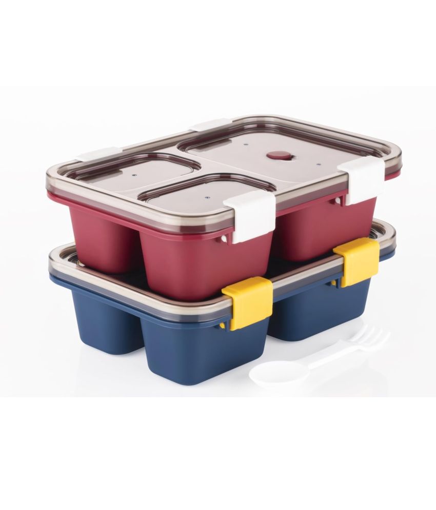     			FIT4CHEF Lunch Box School Polypropylene Lunch Box 2 - Container ( Pack of 2 )