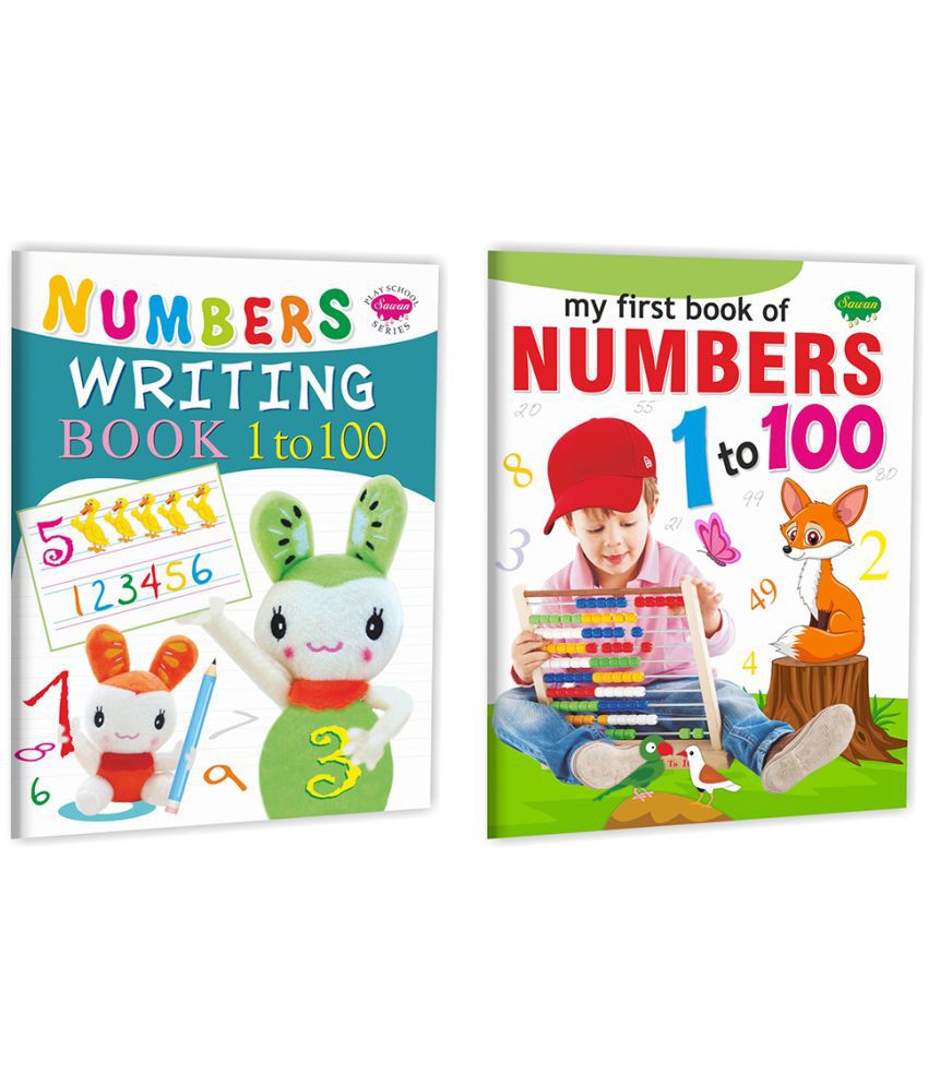     			My First book of Numbers 1 to 100 and  Numbers Writing Book (1 to 100) | Set of 2 Number Learning Books