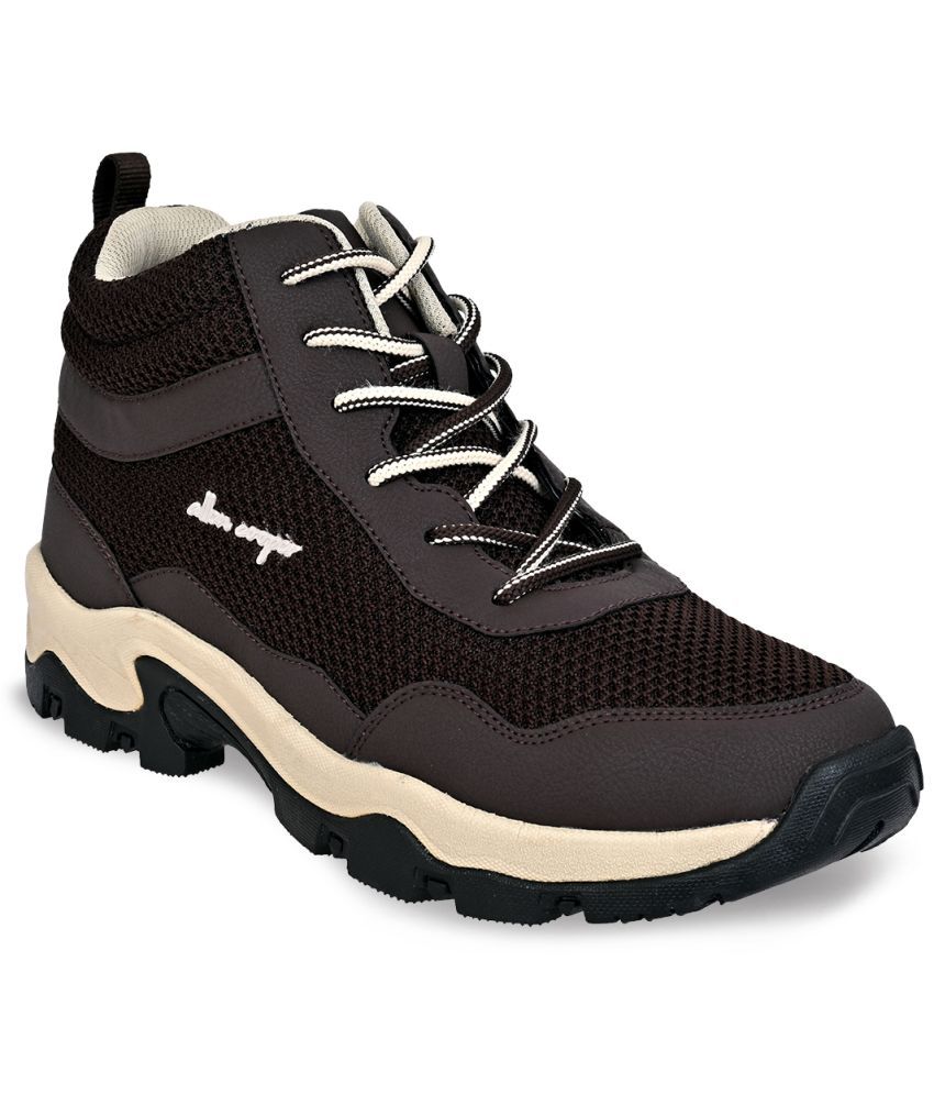     			Allen Cooper Beige Hiking Shoes