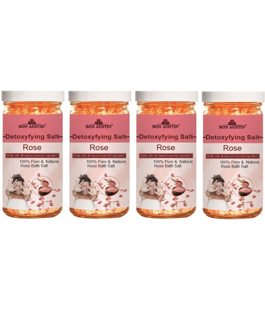     			Bon Austin Bath Salt Crystal Rose bath Salt 200 g Pack of 4