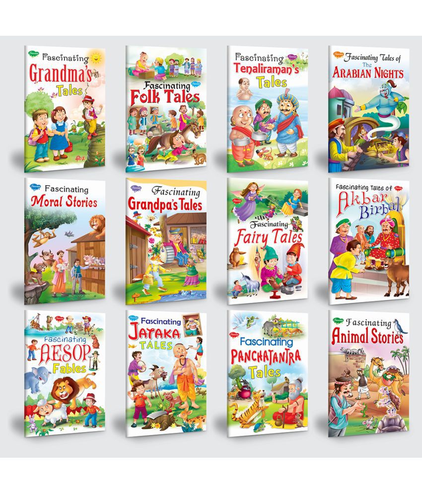     			Children story books all in one combo | set of 12 story books for kids -English moral story collection