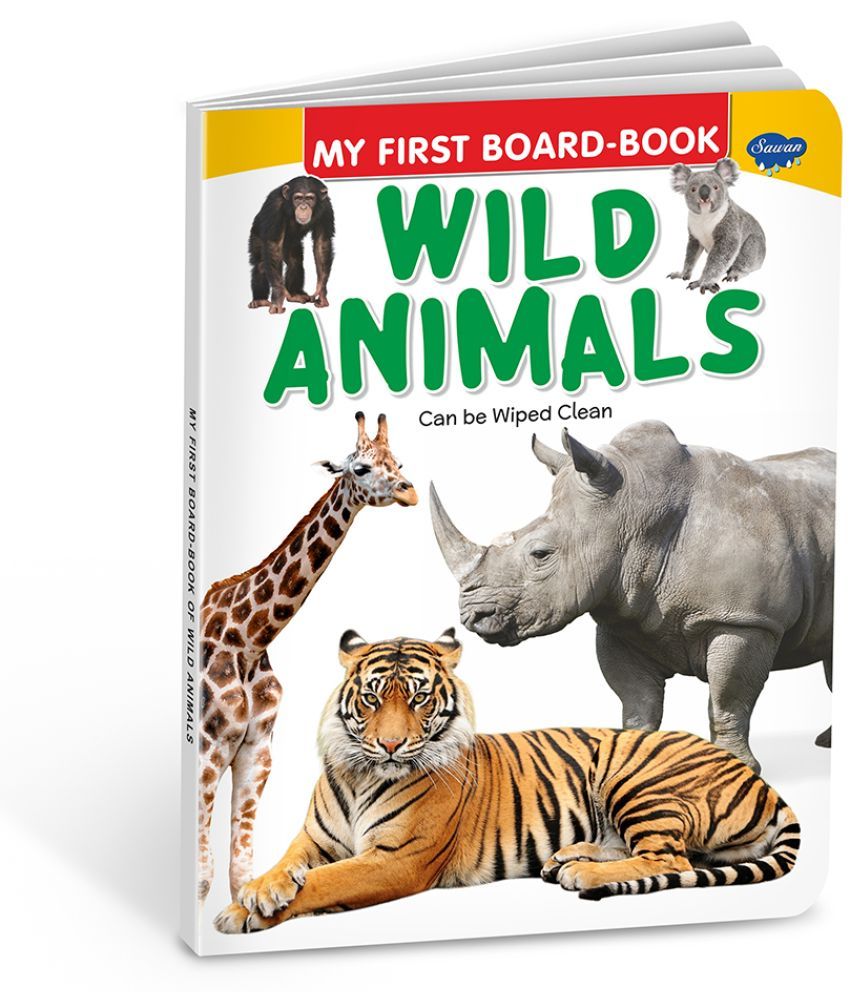     			My First Board Books Wild Animals | Big Size Board Book For Kids By Sawan