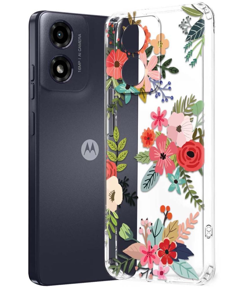     			NBOX Multicolor Printed Back Cover Silicon Compatible For Motorola G04 ( Pack of 1 )