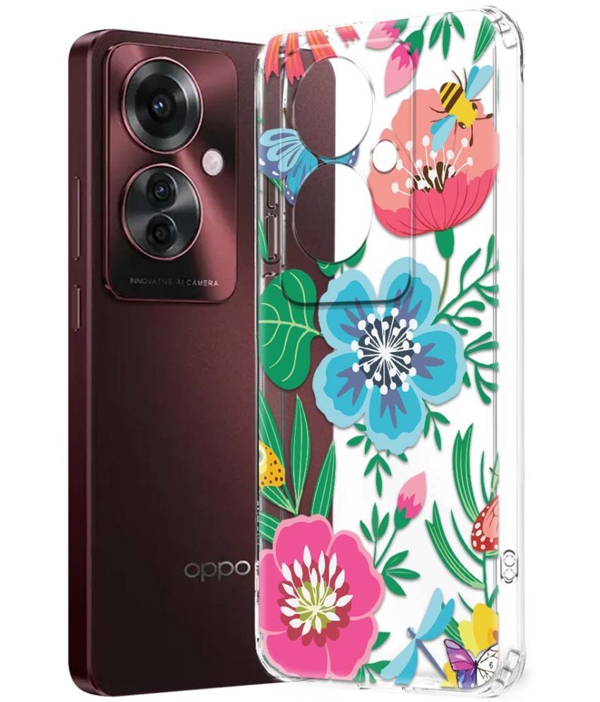     			NBOX Multicolor Printed Back Cover Silicon Compatible For Oppo F25 Pro 5G ( Pack of 1 )