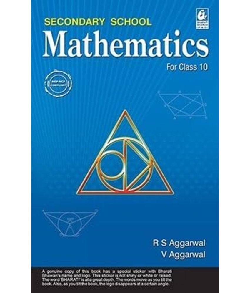     			Secondary School Mathematics for Class 10 - CBSE - by R.S. Aggarwal-2024-25