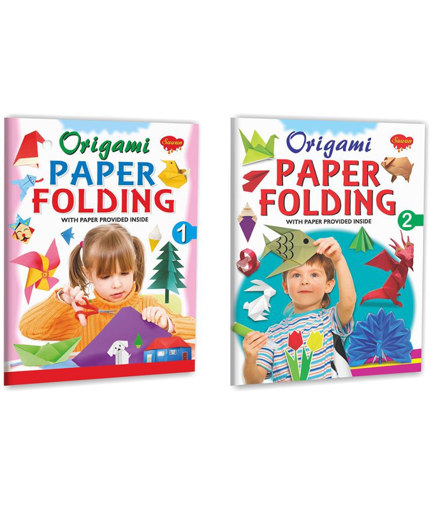     			Set of 2 Activity Books, Origami Paper Folding-1 and 2