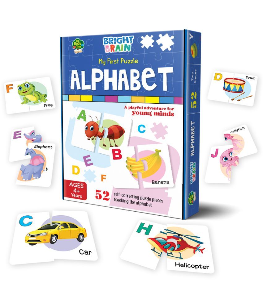     			The Book Tree Alphabet Puzzle - 52 Piece Jigsaw Puzzle for Preschoolers, Educational Toy for Learning ABC and Letters, Gifts for Kids Ages 3 to 6