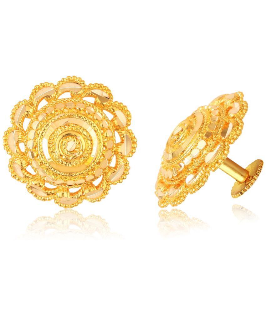     			VIVASTRI Golden Drop Earrings ( Pack of 2 )