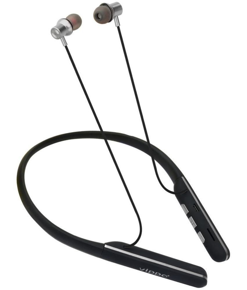     			Vippo VBT-756+ Neckband In-the-ear Bluetooth Headset with Upto 30h Talktime Music Controls - Silver