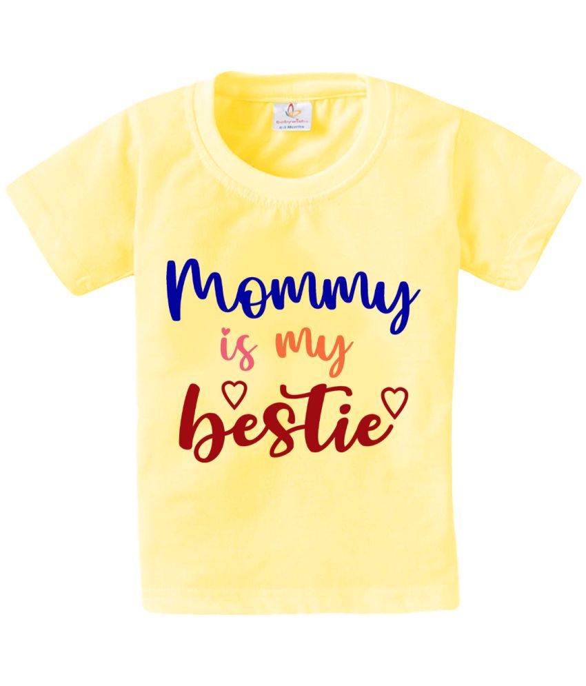     			babywish Yellow Cotton Boy's T-Shirt ( Pack of 1 )