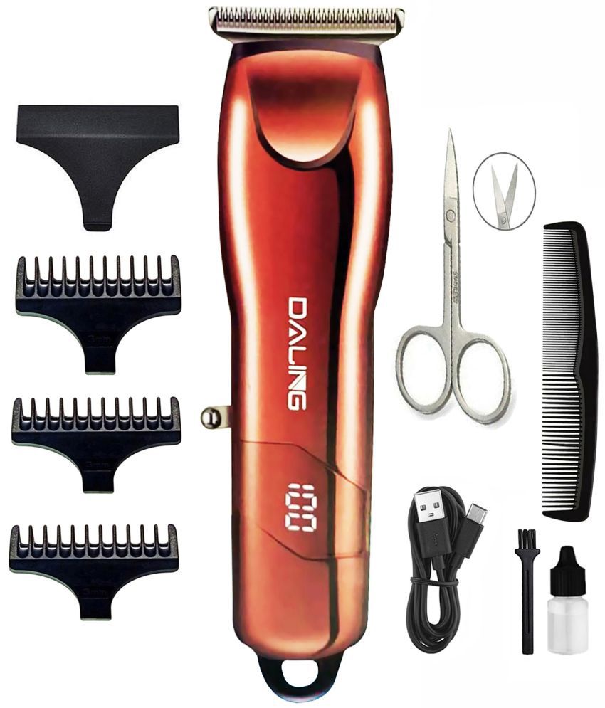     			geemy LED DISPLAY Black Cordless Beard Trimmer With 60 minutes Runtime