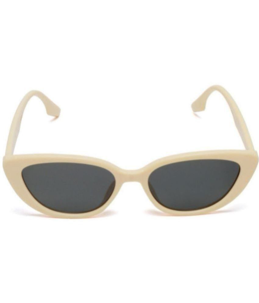     			MESPEE Beige Cat Eye Sunglasses ( Pack of 1 )