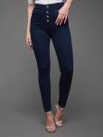 Miss Chase - Navy Blue Denim Skinny Fit Women's Jeans ( Pack of 1 )