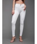 Miss Chase - White Denim Skinny Fit Women's Jeans ( Pack of 1 )