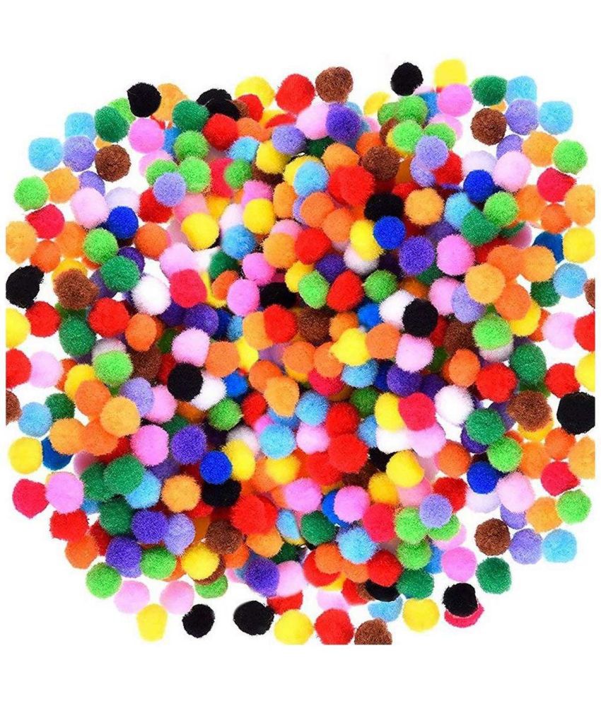     			Aadya Craft & Decor Fabric Pom Pom Balls ( Pack of 1 )