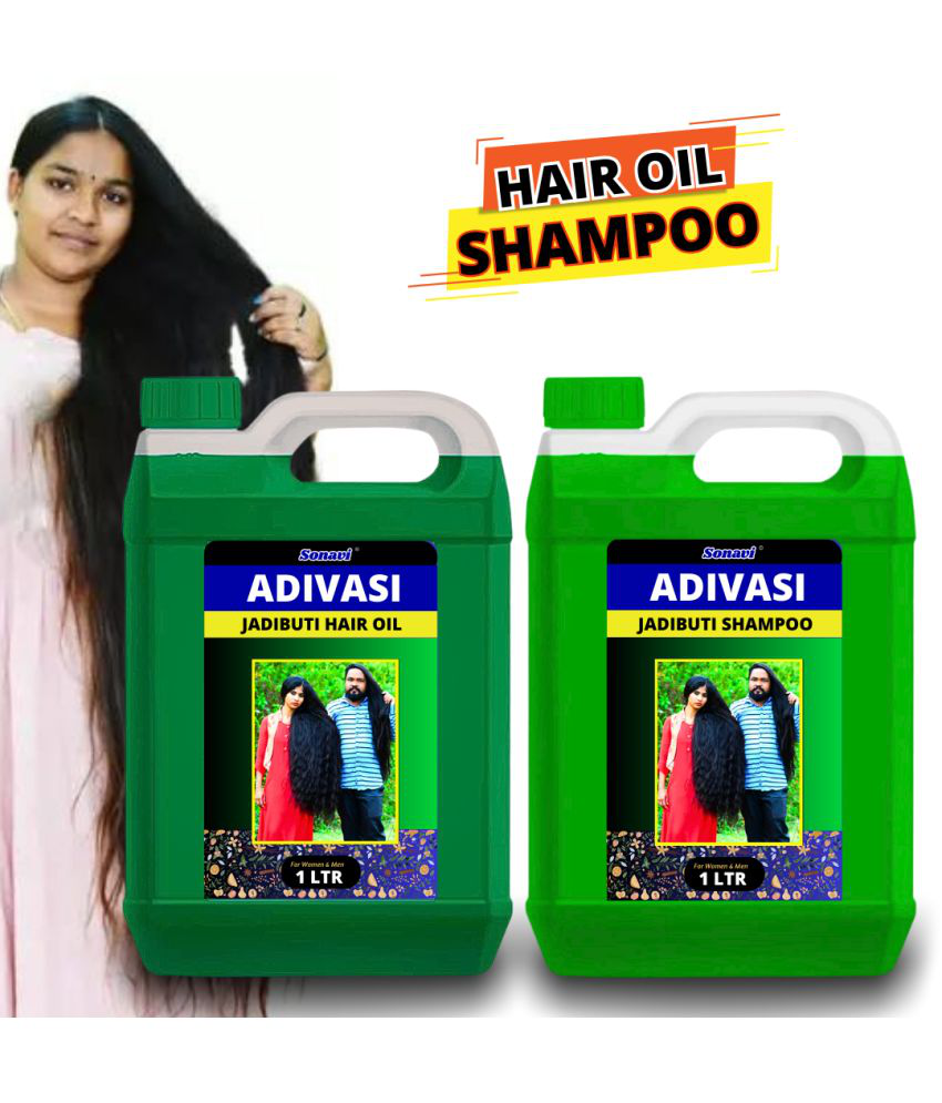     			Adivasi All Type of Hair Problem Herbal hair Growth oil and shampoo Combo   Can