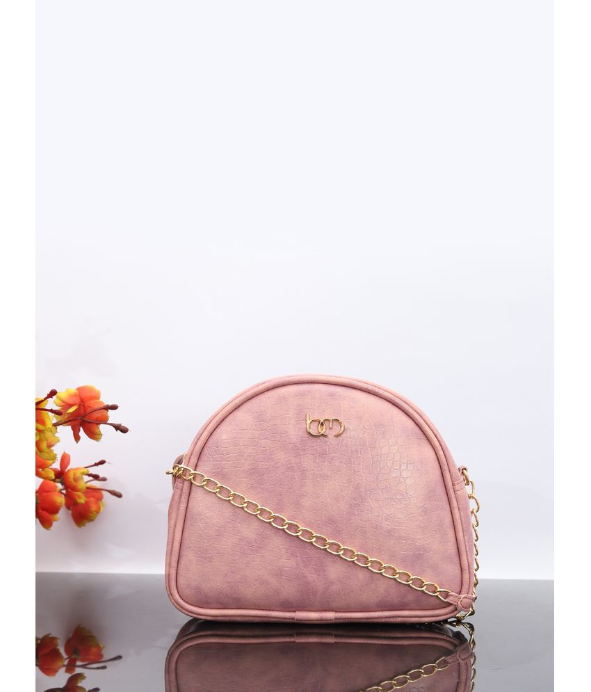     			Bagsy Malone Pink PU Sling Bag