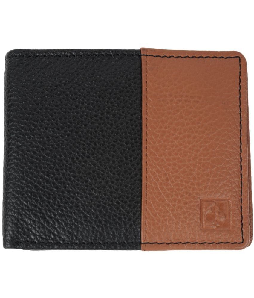     			CIMONI Black Leather Men's Two Fold Wallet ( Pack of 1 )