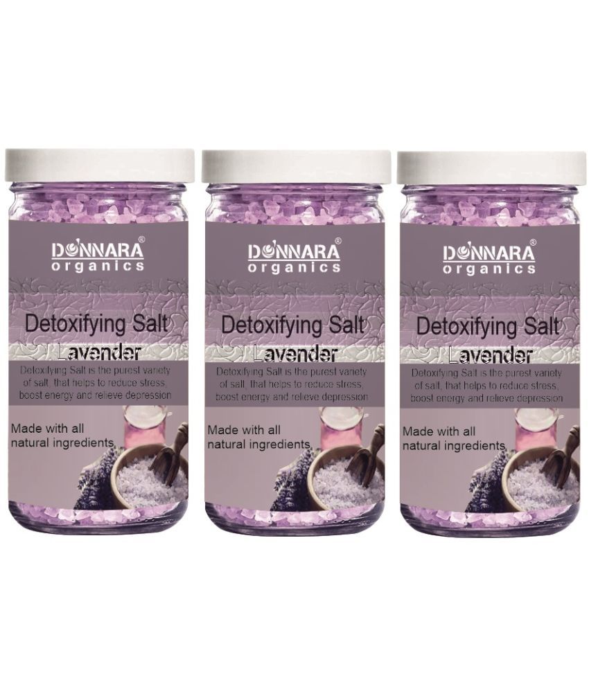     			Donnara Organics Bath Salt Crystal Lavender bath Salt 200 g Pack of 3
