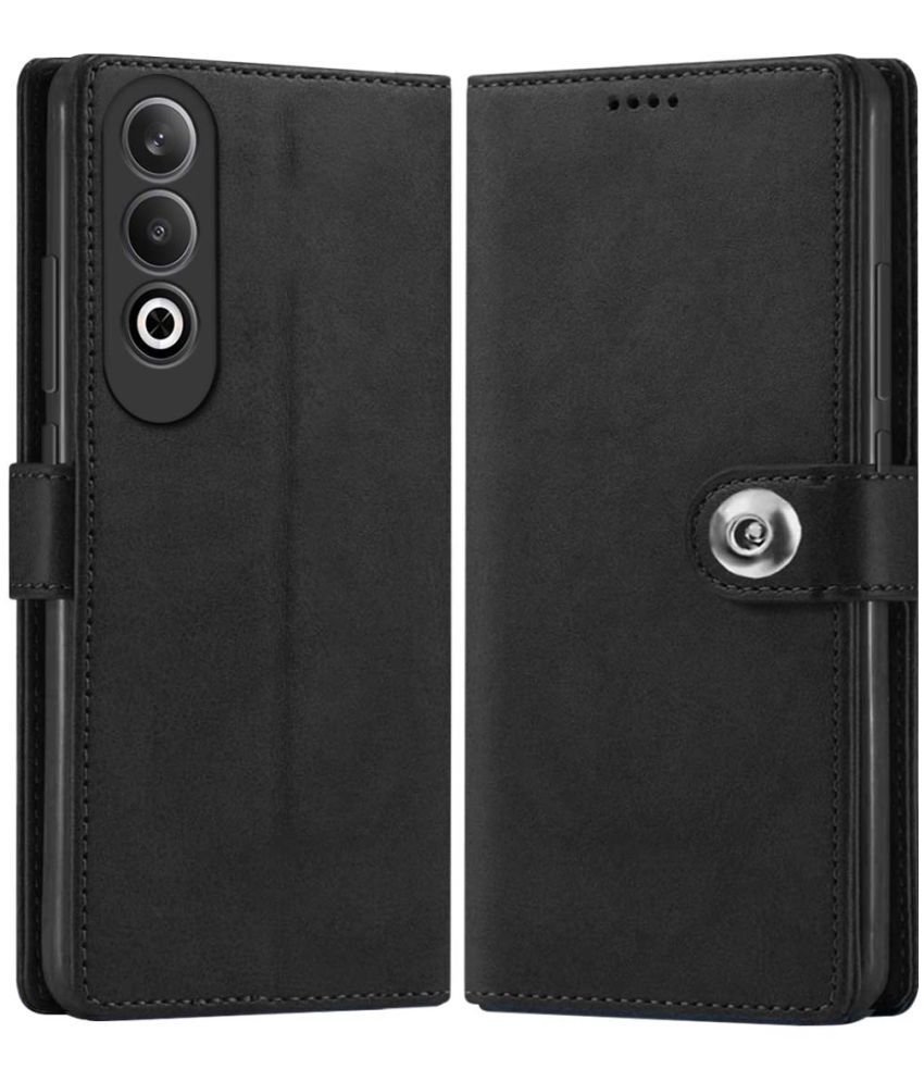     			Fashionury Black Flip Cover Leather Compatible For OnePlus Nord ce 4 5G ( Pack of 1 )