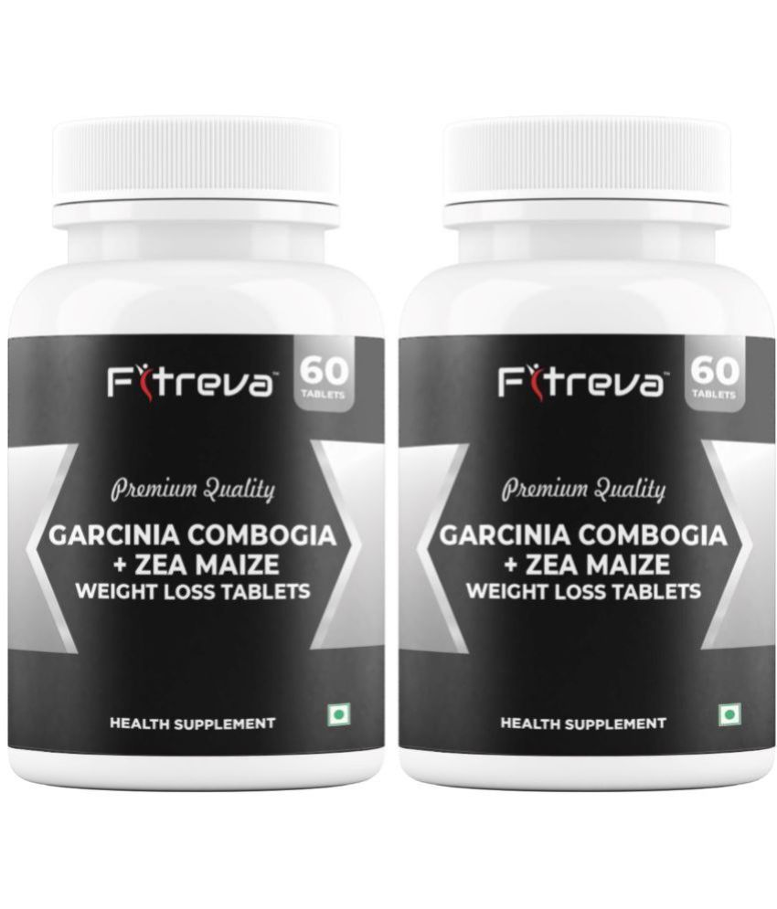     			Fitreva Garcinia Cambogia + Zea Maize Supplement for Weight Loss and Weight Management -2 x 60 Tablets 120 no.s Unflavoured Pack of 2
