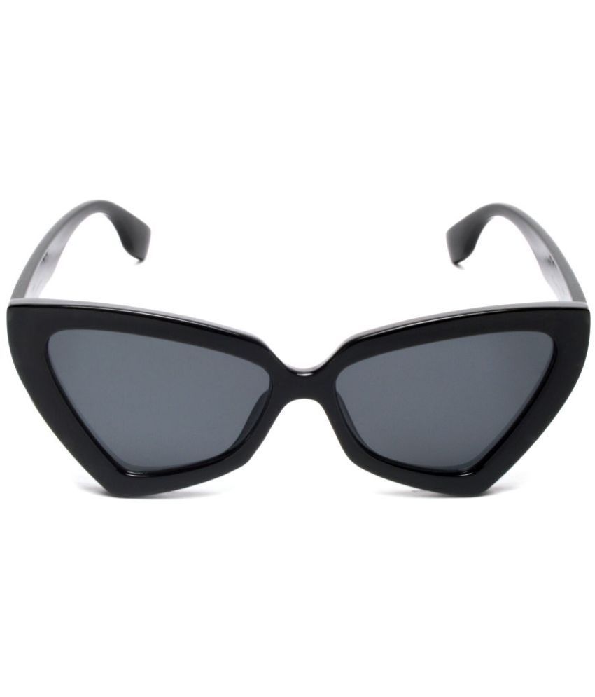     			MESPEE Black Cat Eye Sunglasses ( Pack of 1 )