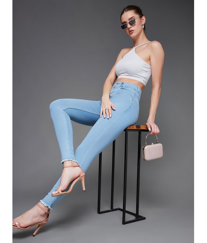     			Miss Chase - Light Blue Denim Skinny Fit Women's Jeans ( Pack of 1 )