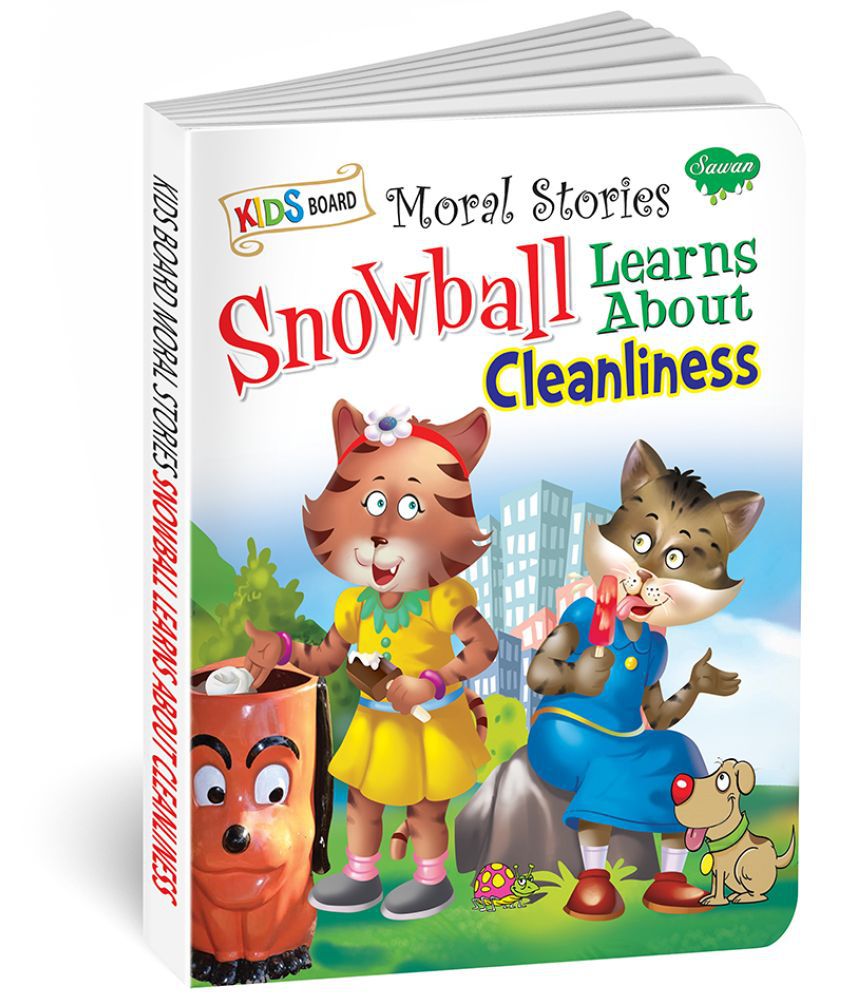     			Snowball Learns About Cleanliness | Kids Board Moral Story Book for kids By Sawan