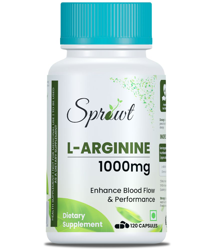    			Sprowt L-Arginine 1000mg Supplement|Boost Nitric Oxide Levels|Pre Workout supplement for Men & Women