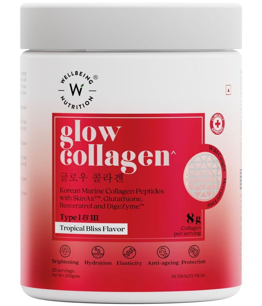     			Wellbeing Nutrition Glow Korean Marine Collagen Peptides  Tropical Bliss Flavor - 250g