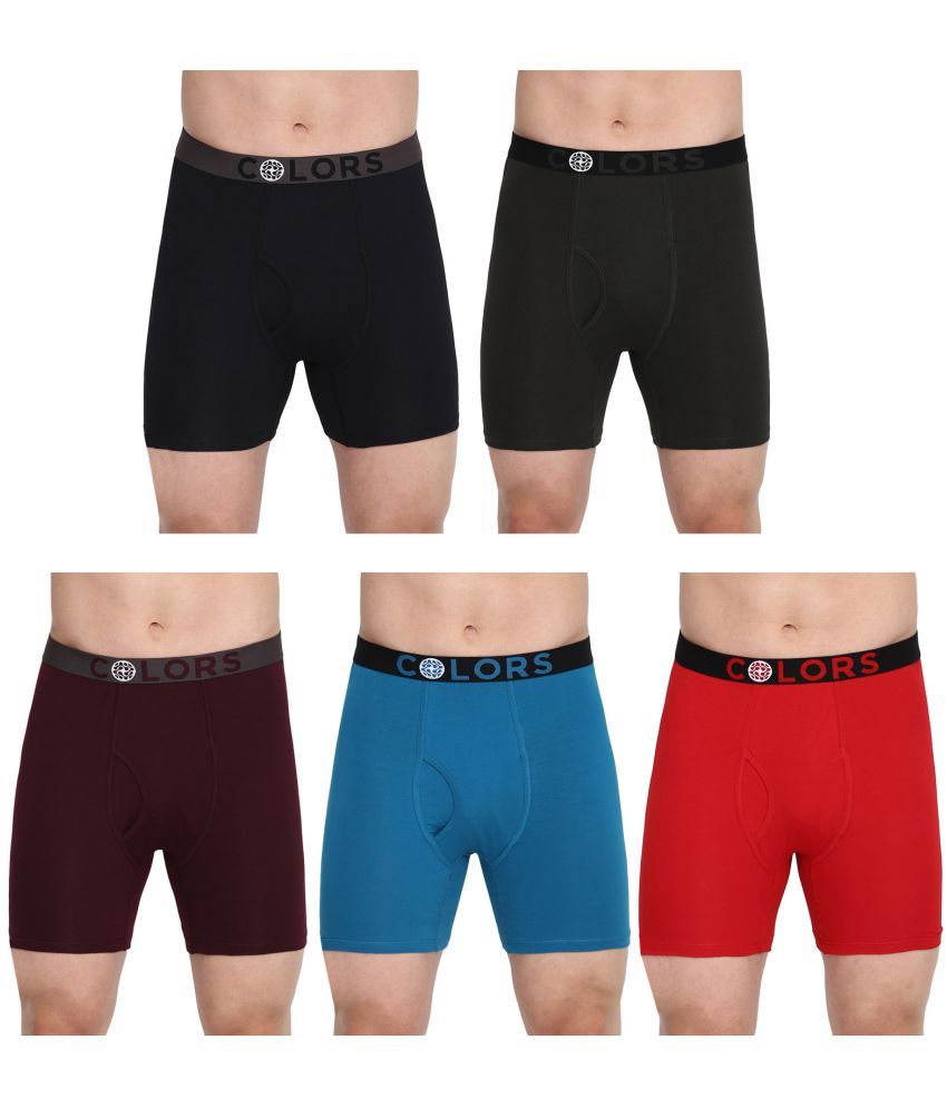     			COLORS by Rupa Frontline Multicolor Cotton Men's Briefs ( Pack of 5 )