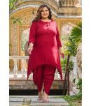 PrettyPlus by Desinoor.com Maroon Solid Pant Top Set