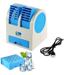NOSPEX Mini AC Air Cooler Cooling Fan USB and Battery Operated